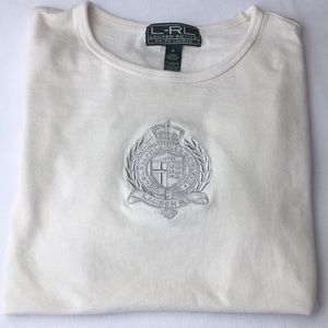 Ralph Lauren long sleeve crested top